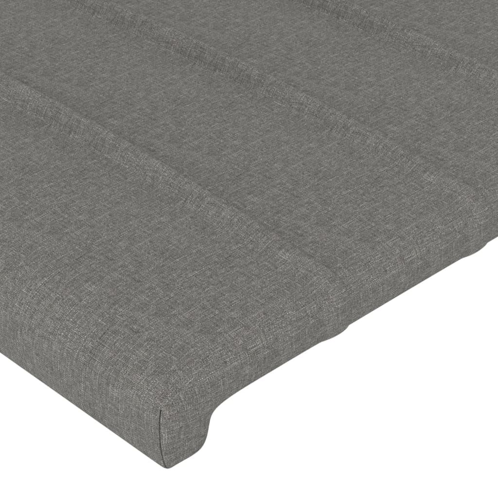 Testiera Ad Orecchio Grigio Scuro 93x23x78/88 Cm In Tessuto - Image 5