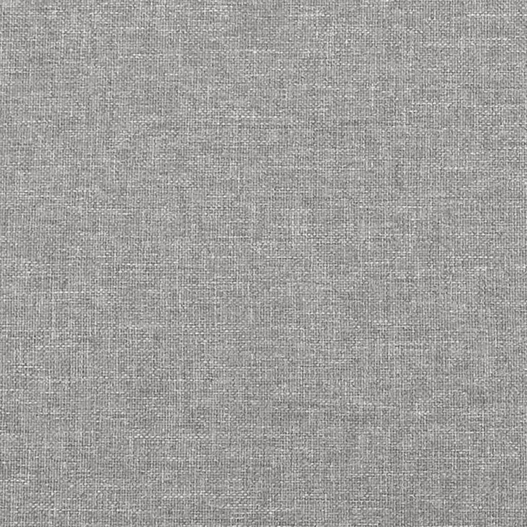 Testiera Ad Orecchio Grigio Chiaro 163x23x78/88 Cm In Tessuto - Image 6