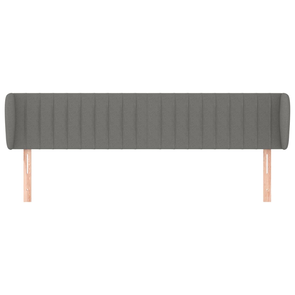 Testiera Ad Orecchio Grigio Scuro 183x23x78/88 Cm In Tessuto - Image 3