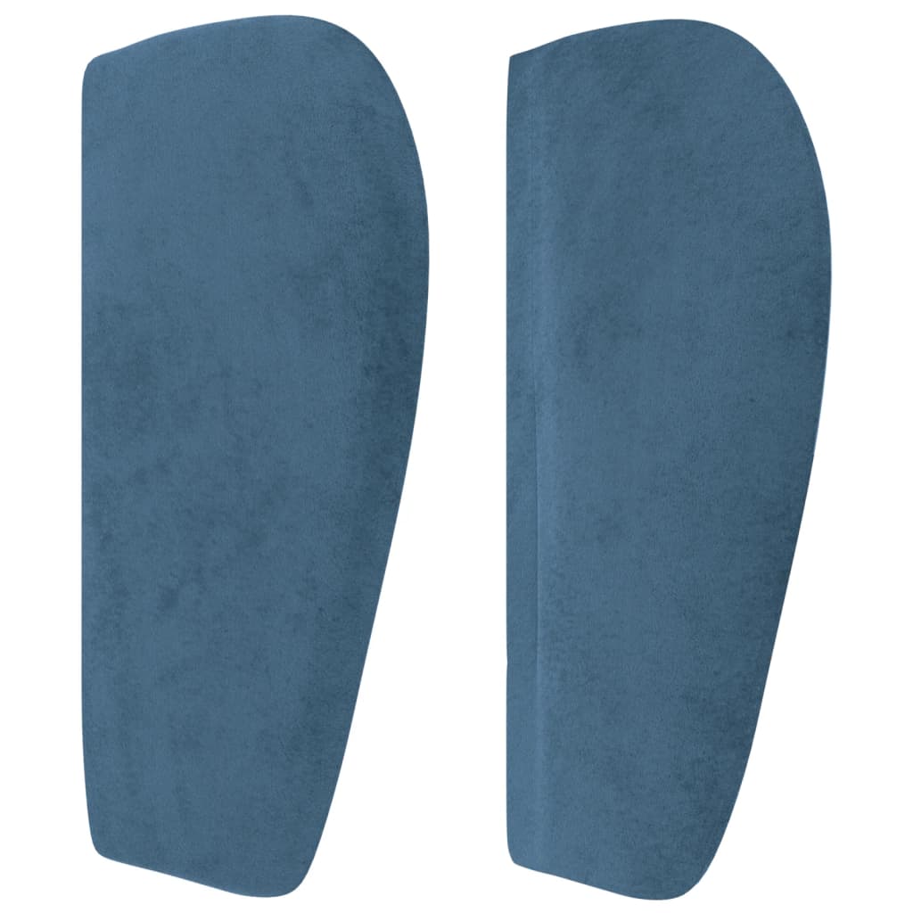 Testiera Ad Orecchio Blu Scuro 103x23x78/88 Cm In Velluto - Image 4