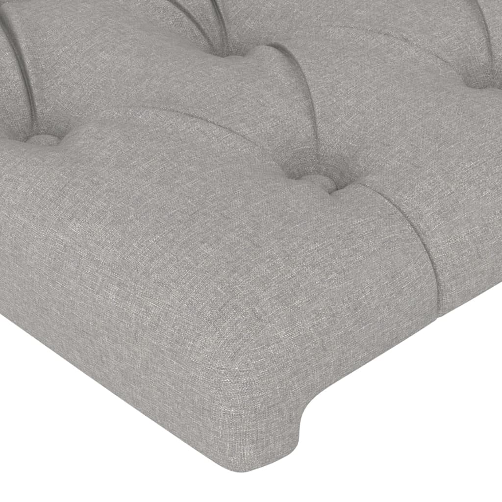 Testiera Ad Orecchio Grigio Chiaro 83x23x78/88 Cm In Tessuto - Image 5