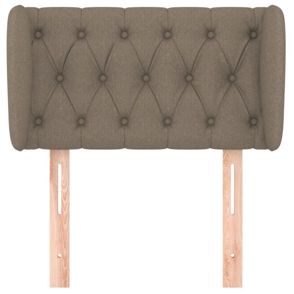 Testiera Ad Orecchio Tortora 83 X 23 X 78/88 Cm In Tessuto - Image 3