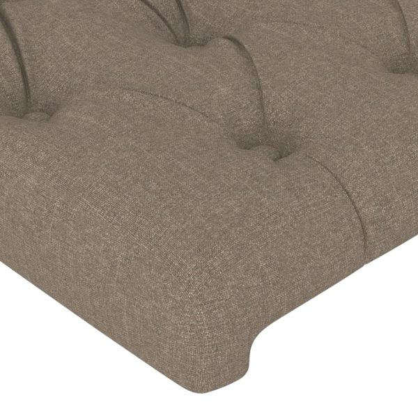 Testiera Ad Orecchio Tortora 83 X 23 X 78/88 Cm In Tessuto - Image 5