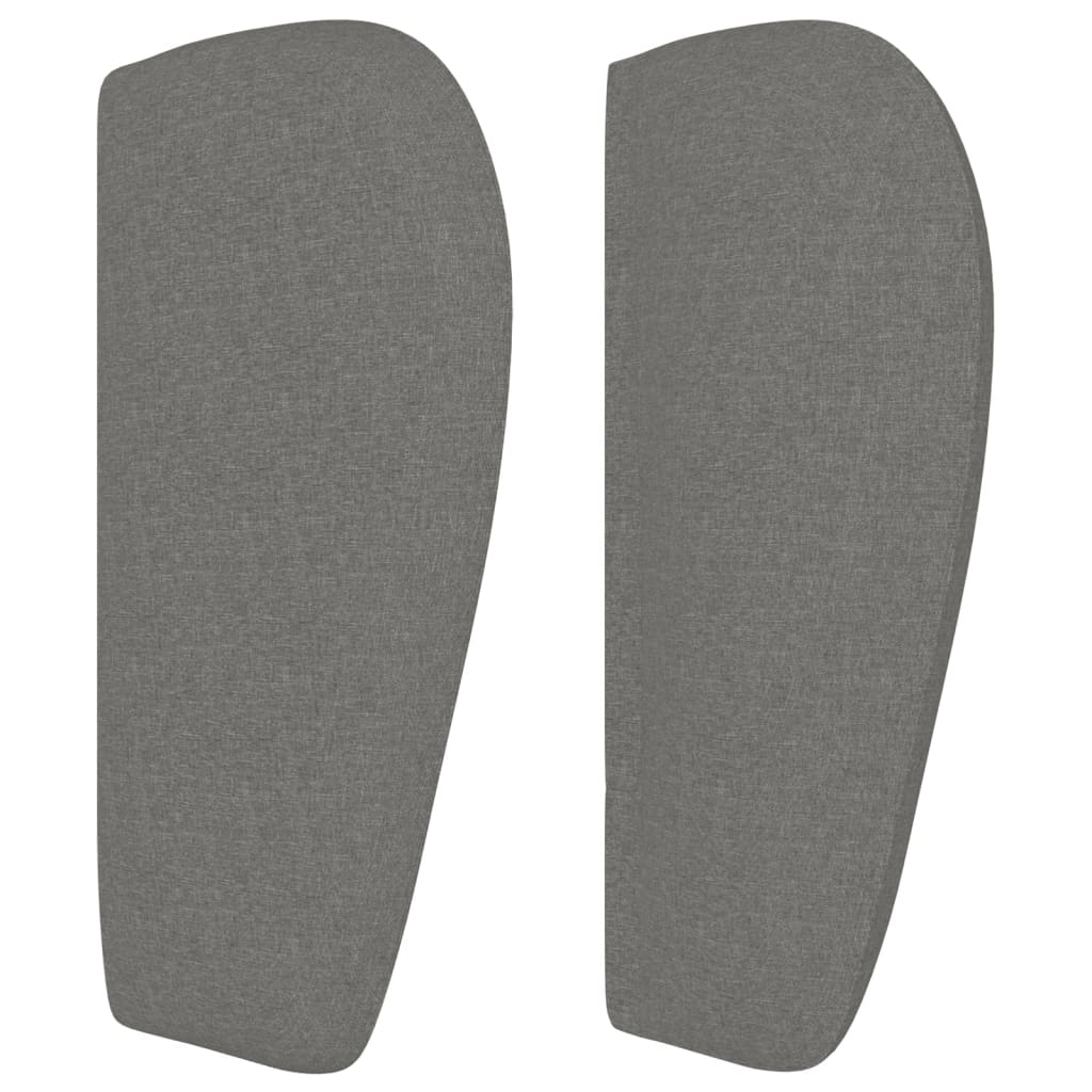 Testiera Ad Orecchio Grigio Scuro 93x23x78/88 Cm In Tessuto - Image 4