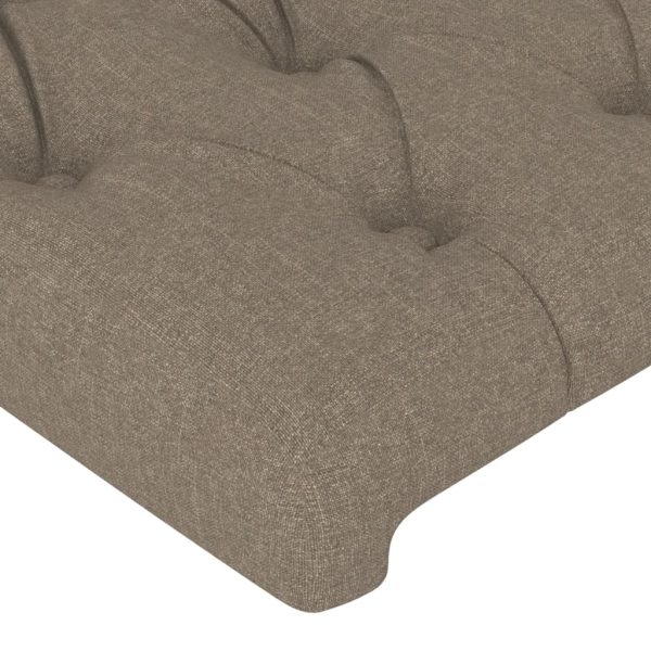 Testiera Ad Orecchio Tortora 103x23x78/88 Cm In Tessuto - Image 5