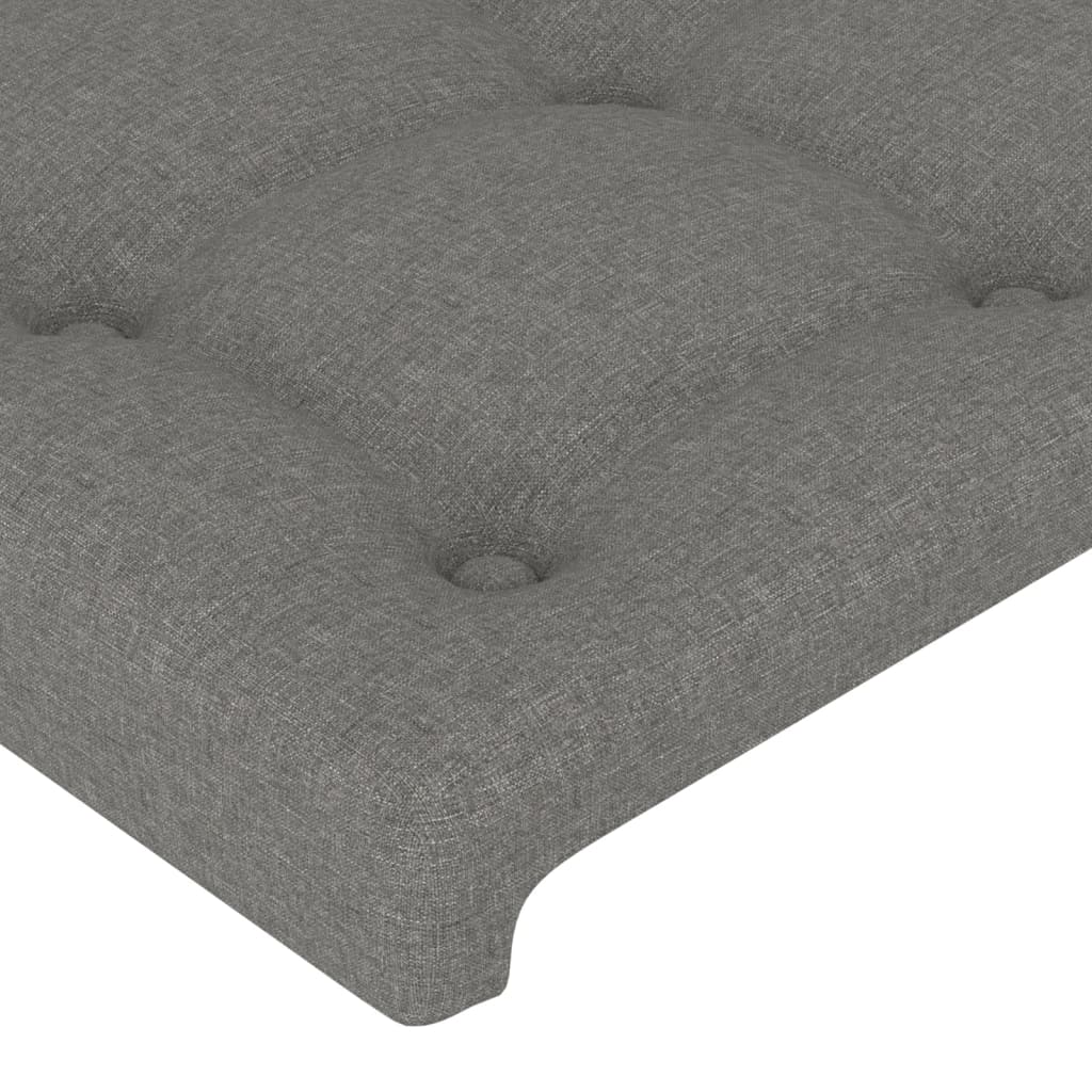 Testiera Ad Orecchio Grigio Scuro 183x23x78/88 Cm In Tessuto - Image 5