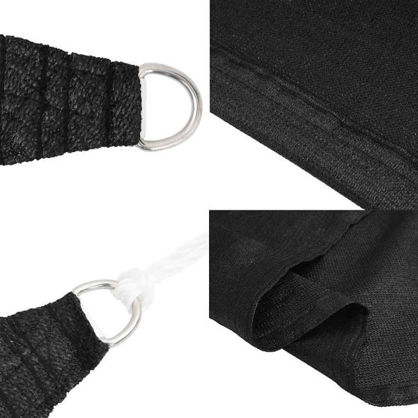 Vela Parasole 160 G/m² Triangolare Nero 5x7x7 M In Hdpe - Image 6