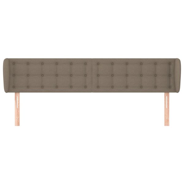 Testiera Ad Orecchio Tortora 203x23x78/88 Cm In Tessuto - Image 3