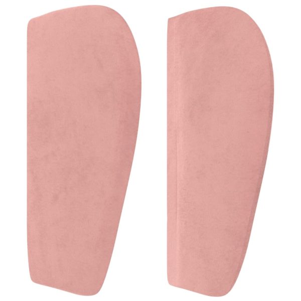 Testiera Ad Orecchio Rosa 83x23x78/88 Cm In Velluto - Image 4