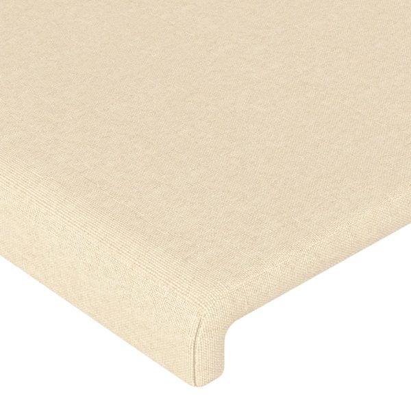 Testiera Ad Orecchio Crema 83x23x118/128 Cm In Tessuto - Image 5