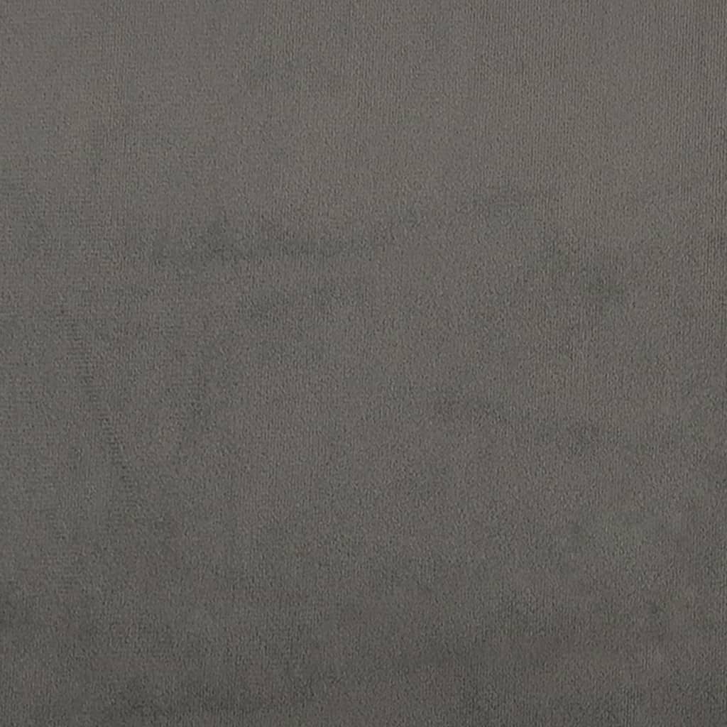 Testiera Ad Orecchio Grigio Scuro 83x23x118/128 Cm In Velluto - Image 6