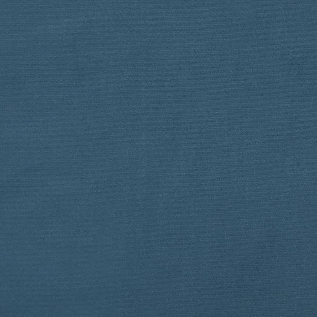 Testiera Ad Orecchio Blu Scuro 147x23x118/128cm In Velluto - Image 6