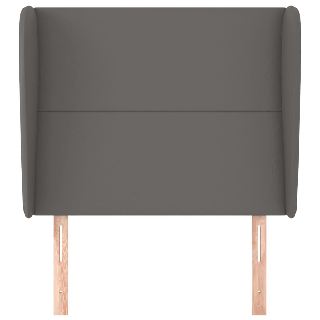 Testiera Ad Orecchio Grigio 103x23x118/128cm In Similpelle - Image 3