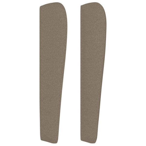 Testiera Ad Orecchio Tortora 93x23x118/128 Cm In Tessuto - Image 4