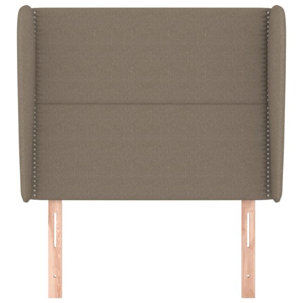 Testiera Ad Orecchio Tortora 103x23x118/128 Cm In Tessuto - Image 3