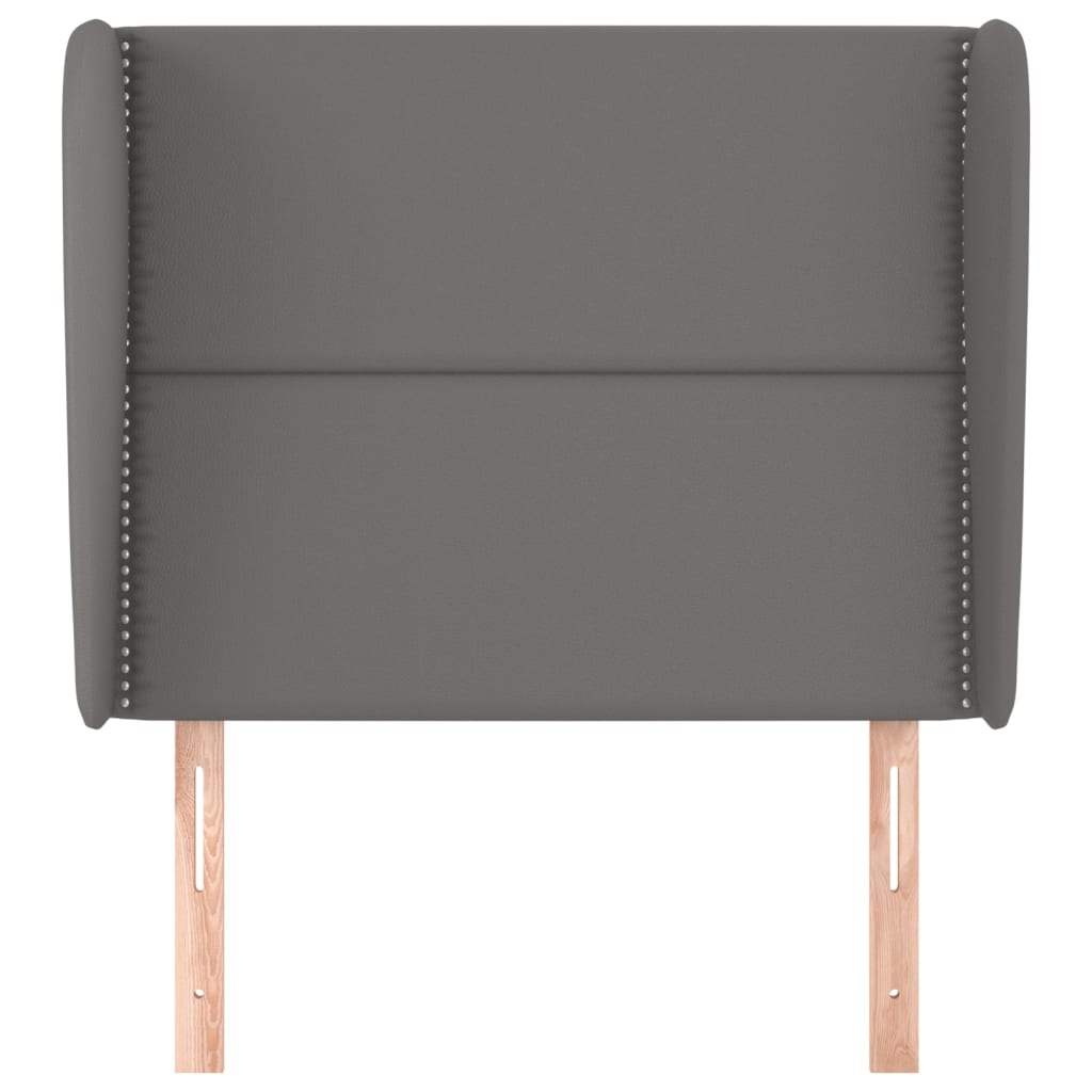 Testiera Ad Orecchio Grigio 103x23x118/128cm In Similpelle - Image 3