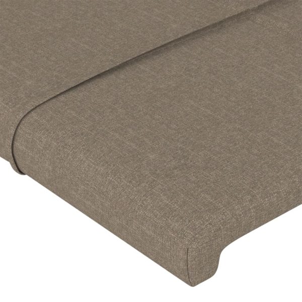 Testiera Ad Orecchio Tortora 93x23x118/128 Cm In Tessuto - Image 5