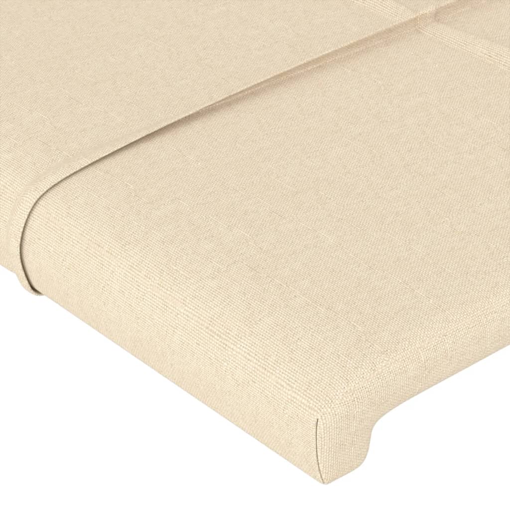 Testiera Ad Orecchio Crema 93x23x118/128 Cm In Tessuto - Image 5