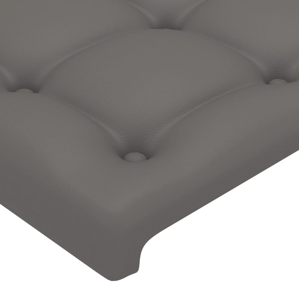 Testiera Ad Orecchio Grigio 183x23x118/128cm In Similpelle - Image 5