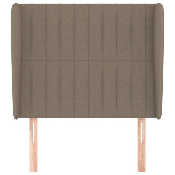 Testiera Ad Orecchio Tortora 93x23x118/128 Cm In Tessuto - Image 3
