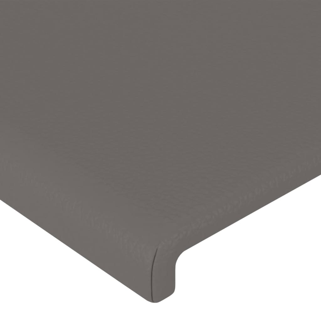 Testiera Ad Orecchio Grigio 93x16x78/88 Cm In Similpelle - Image 5