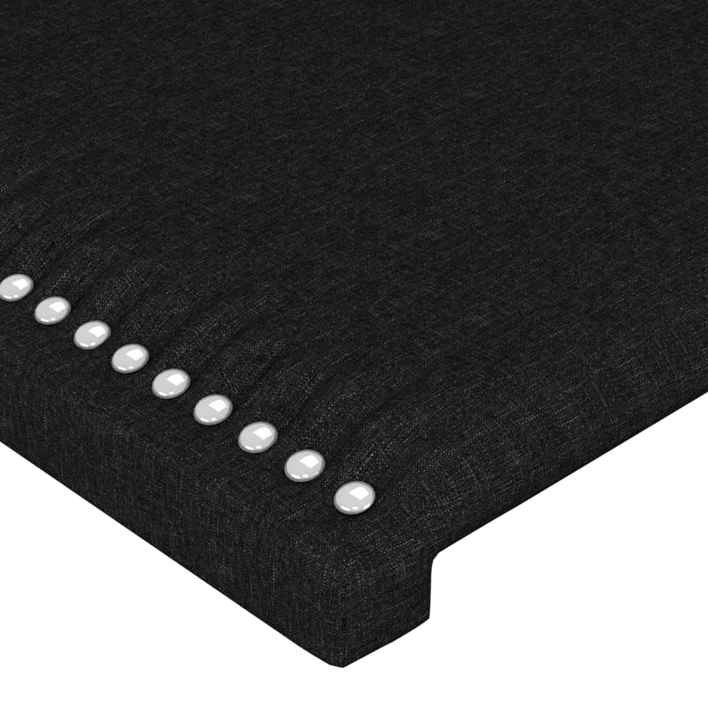 Testiera Ad Orecchio Nera 163x16x78/88 Cm In Tessuto - Image 5