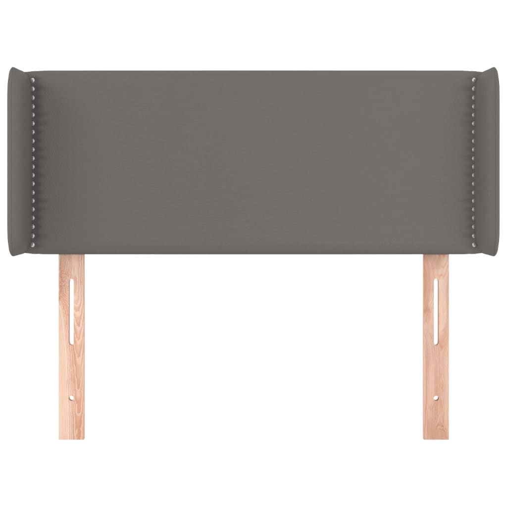 Testiera Ad Orecchio Grigio 83x16x78/88 Cm In Similpelle - Image 3