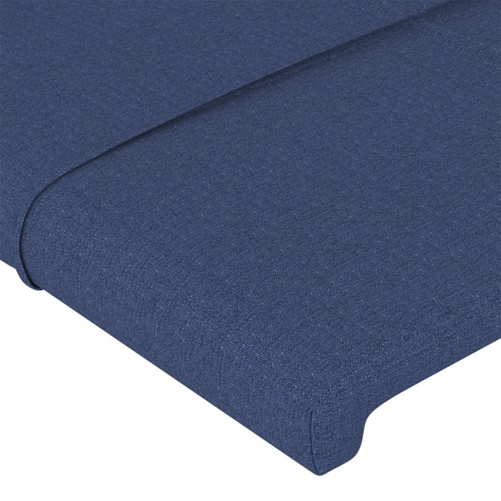Testiera Ad Orecchio Blu 93x16x78/88cm In Tessuto - Image 5