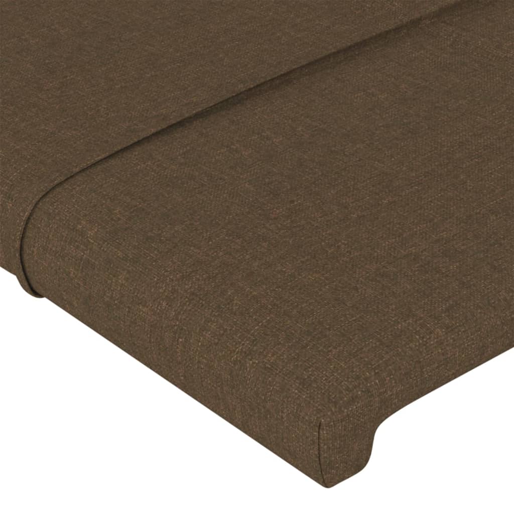 Testiera Ad Orecchio Marrone Scuro 103x16x78/88 Cm In Tessuto - Image 5
