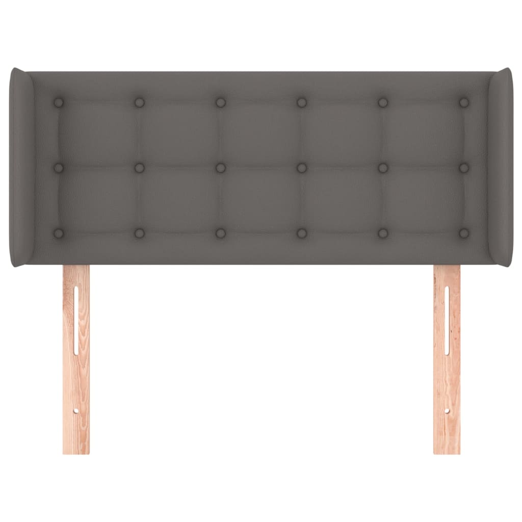 Testiera Ad Orecchio Grigio 83x16x78/88 Cm In Similpelle - Image 3