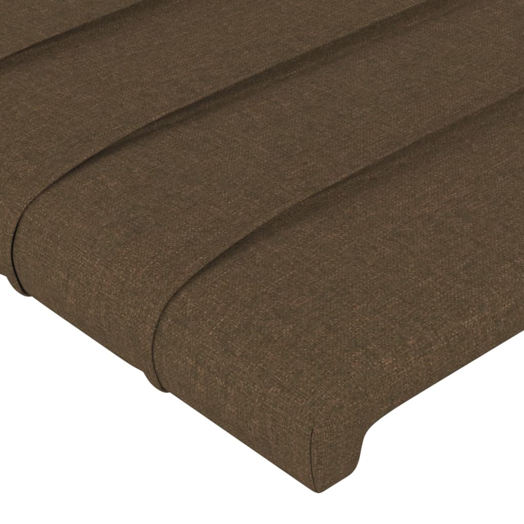 Testiera Ad Orecchio Marrone Scuro 203x16x78/88 Cm In Tessuto - Image 5