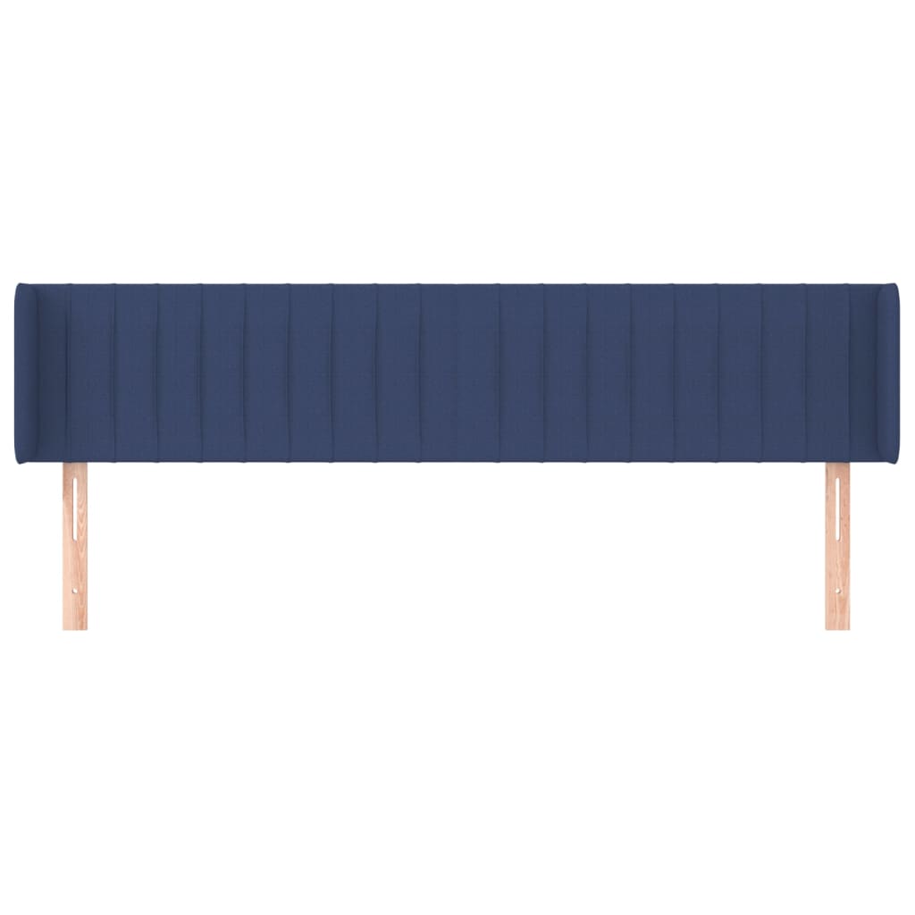 Testiera Ad Orecchio Blu 203x16x78/88cm In Tessuto - Image 3