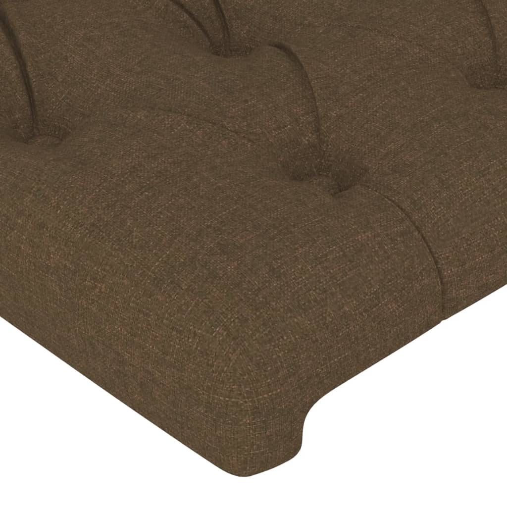 Testiera Ad Orecchio Marrone Scuro 83x16x78/88 Cm In Tessuto - Image 5