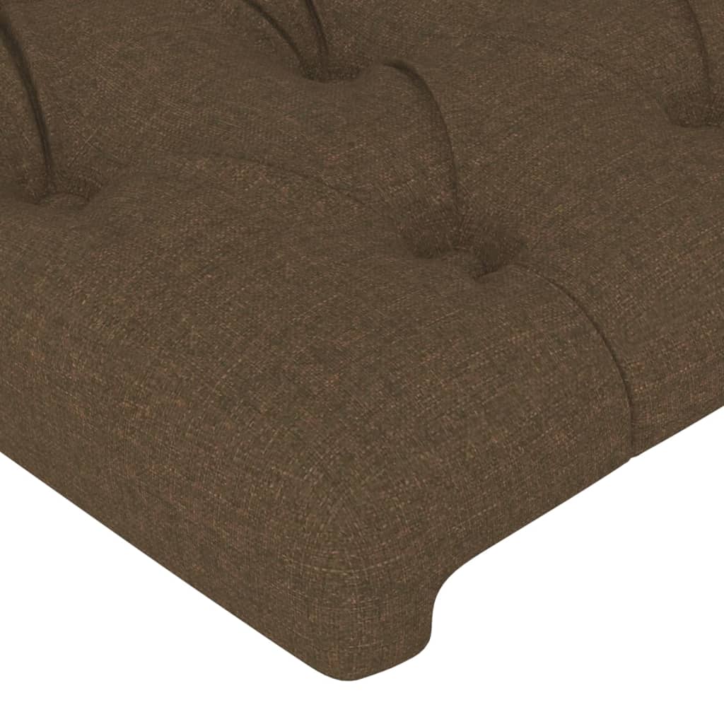 Testiera Ad Orecchio Marrone Scuro 93x16x78/88 Cm In Tessuto - Image 5