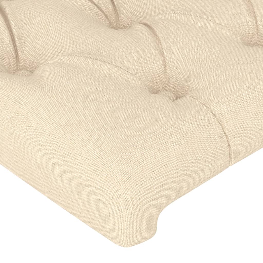 Testiera Ad Orecchio Crema 93x16x78/88 Cm In Tessuto - Image 5