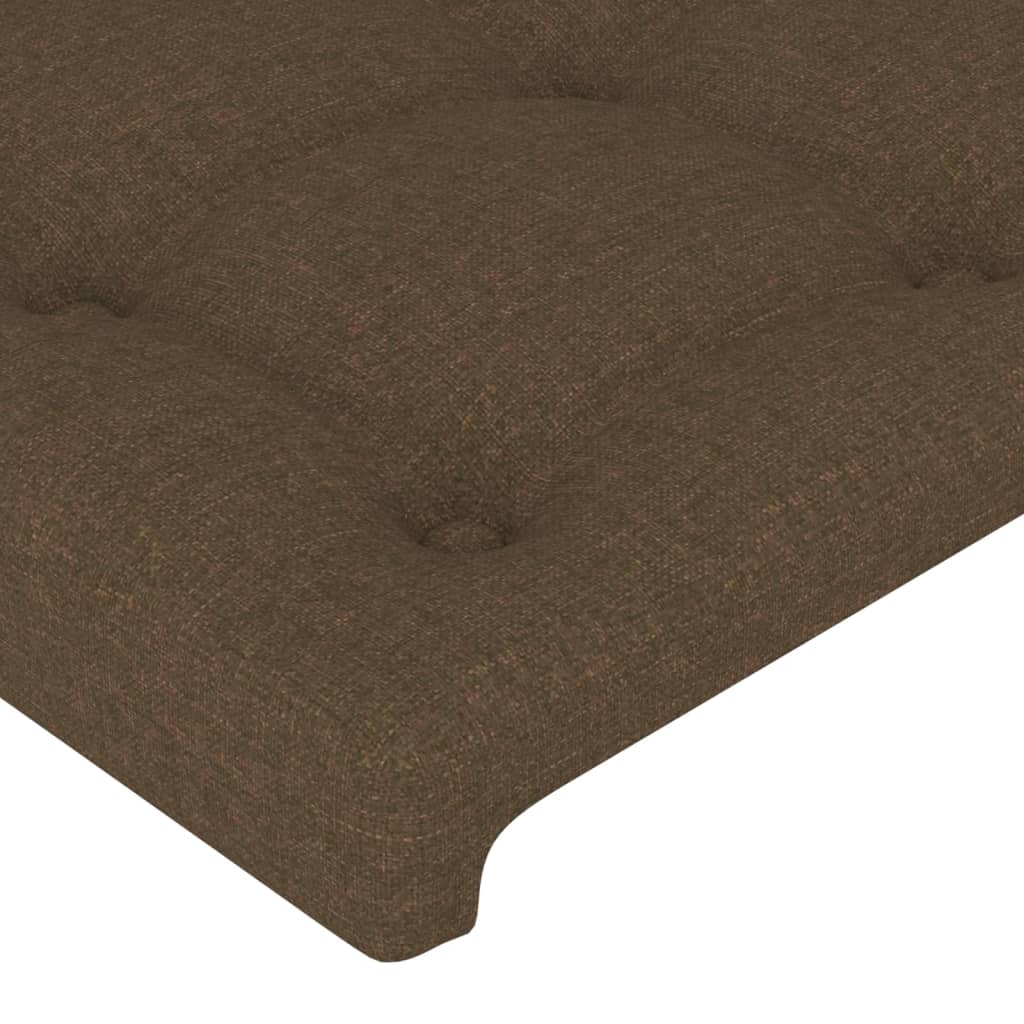 Testiera Ad Orecchio Marrone Scuro 83x16x78/88 Cm In Tessuto - Image 5