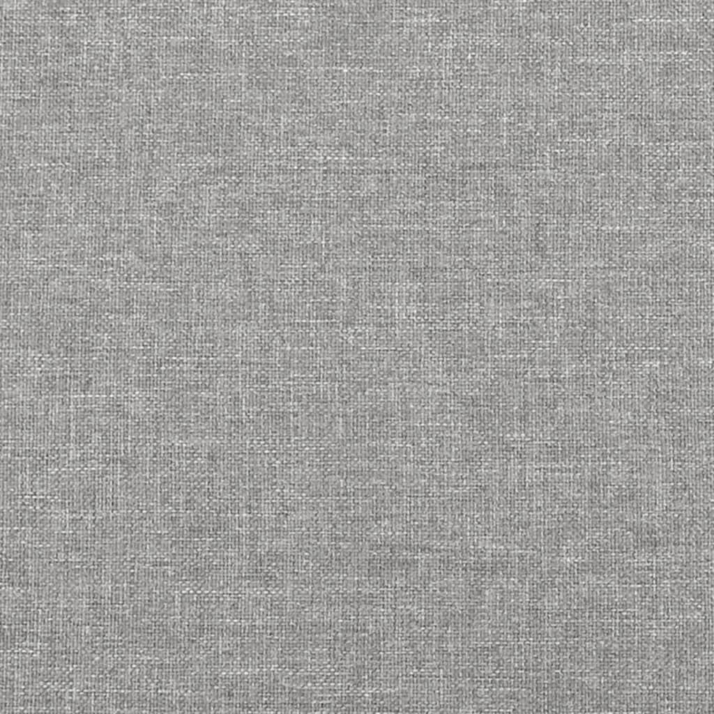 Testiera Ad Orecchio Grigio Chiaro 163x16x78/88 Cm In Tessuto - Image 6