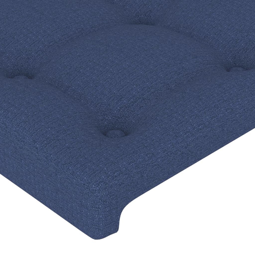 Testiera Ad Orecchio Blu 203x16x78/88cm In Tessuto - Image 5