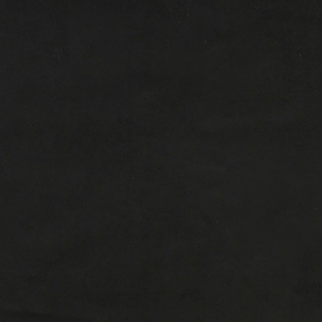 Testiera Ad Orecchio Nera 147x16x118/128 Cm In Velluto - Image 6