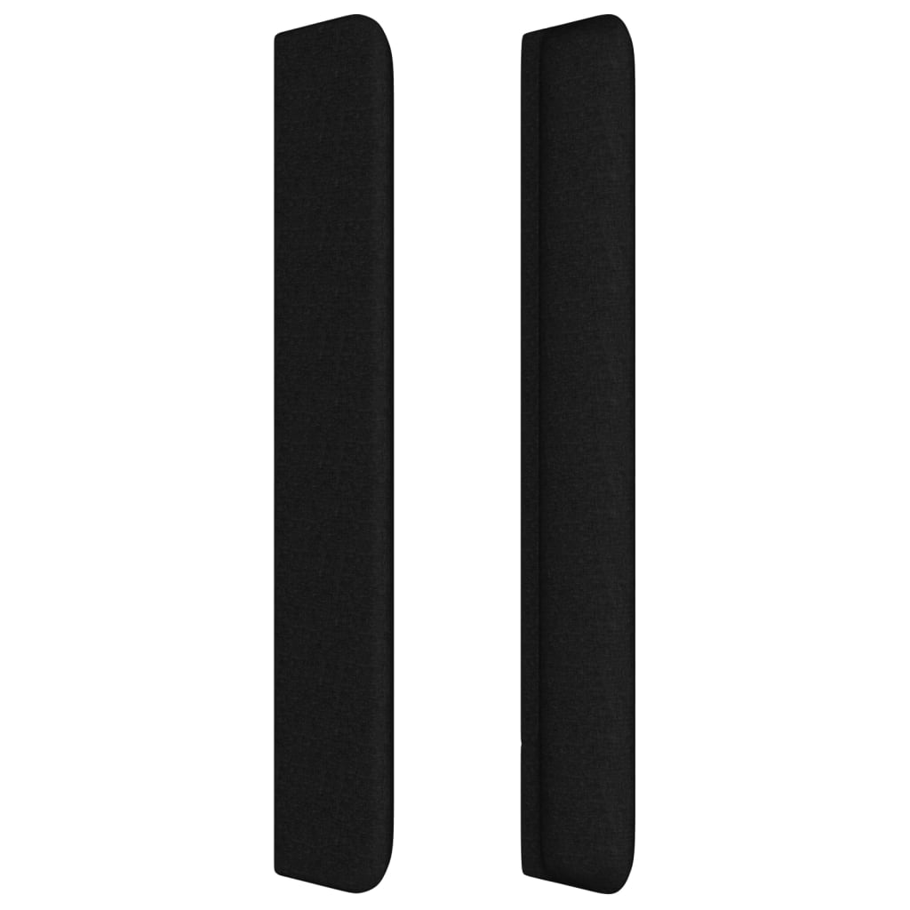 Testiera Ad Orecchio Nera 83x16x118/128 Cm In Tessuto - Image 4