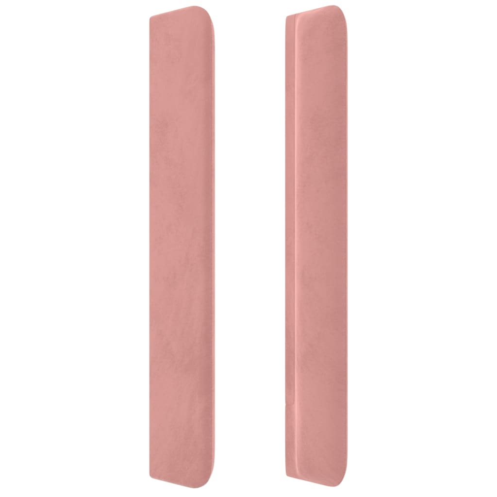 Testiera Ad Orecchio Nera 93x16x118/128 Cm In Velluto - Image 4