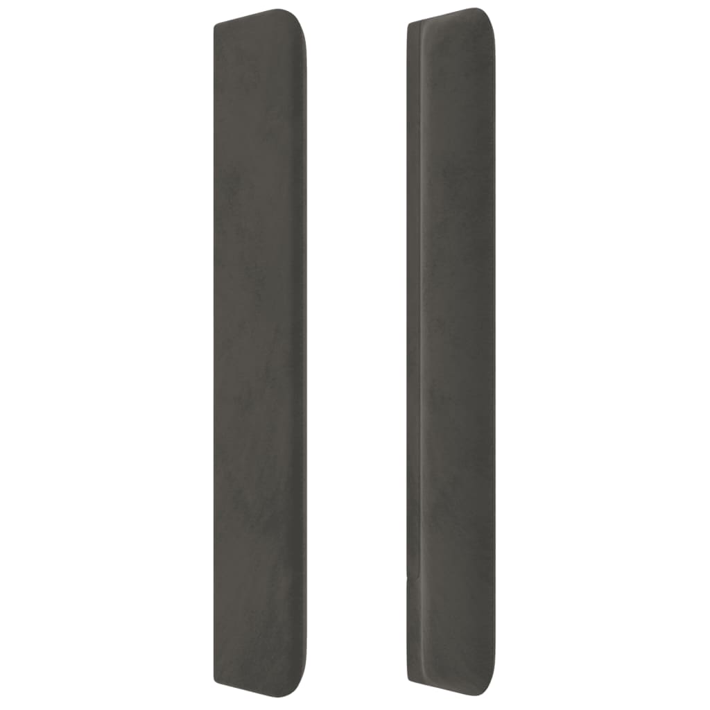 Testiera Ad Orecchio Grigioscuro 183x16x118/128 Cm In Velluto - Image 4