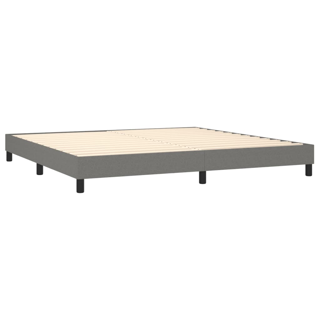 Giroletto Senza Materasso Grigio Scuro 200x200 Cm Tessuto - Image 4