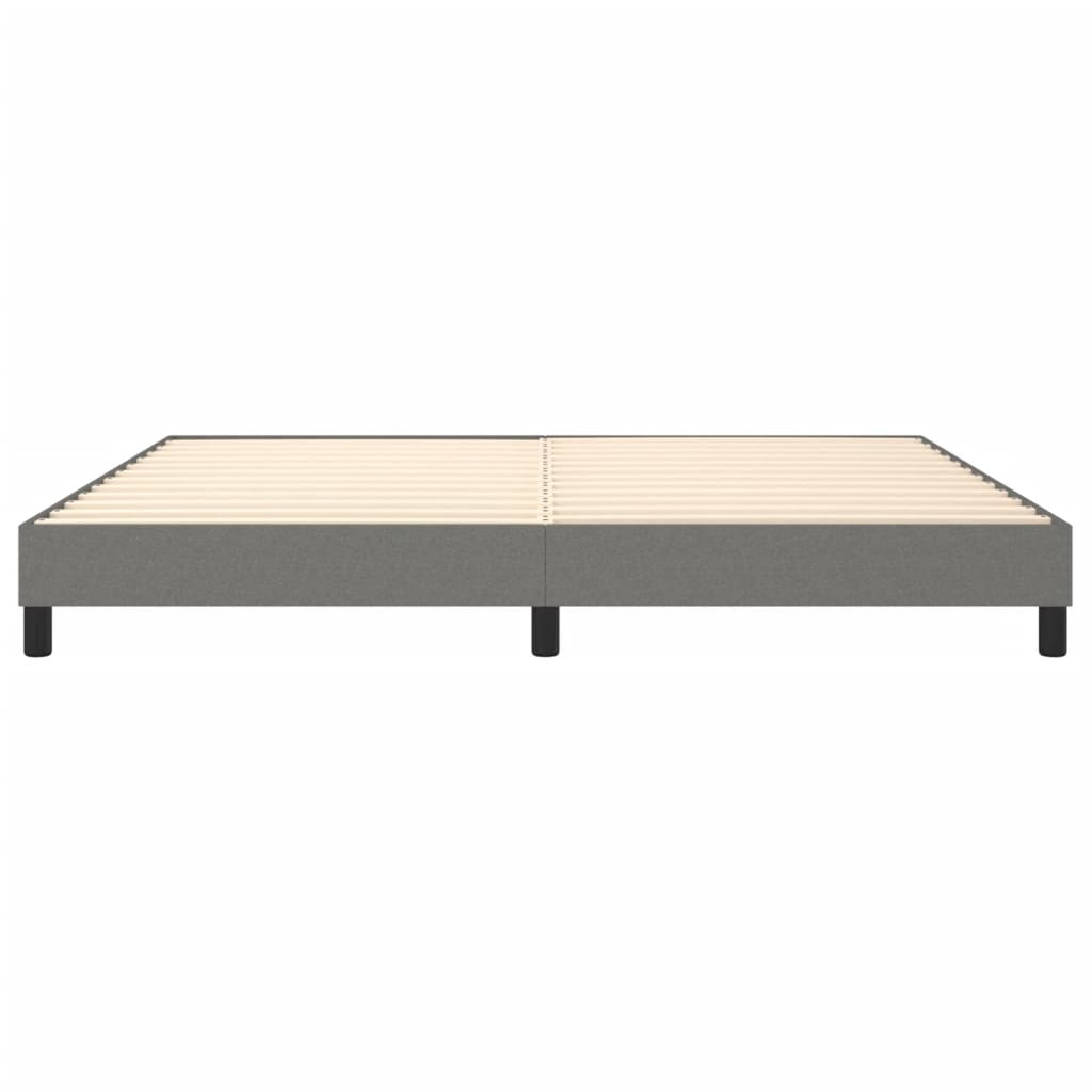 Giroletto Senza Materasso Grigio Scuro 200x200 Cm Tessuto - Image 5