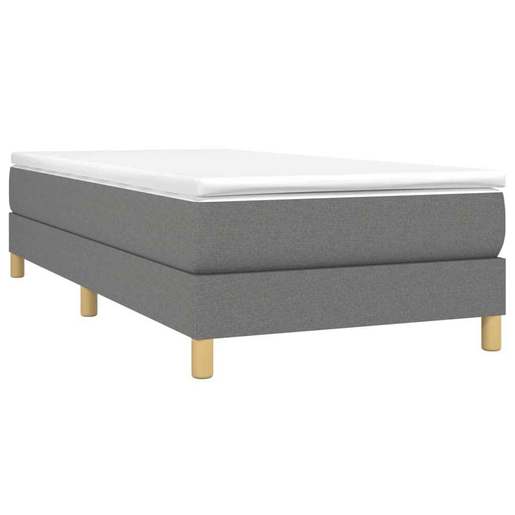 Giroletto Senza Materasso Grigio Scuro 90x200 Cm Tessuto - Image 3