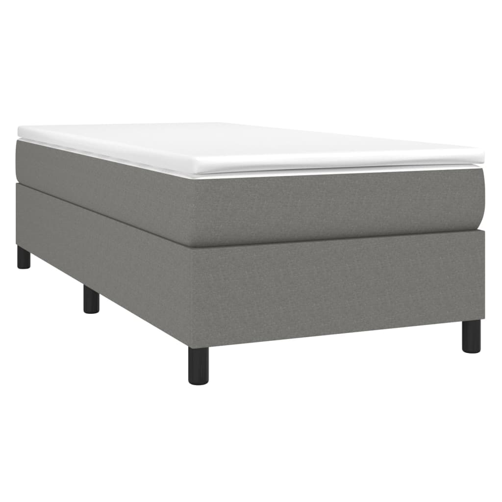 Giroletto Senza Materasso Grigio Scuro 90x200 Cm Tessuto - Image 3