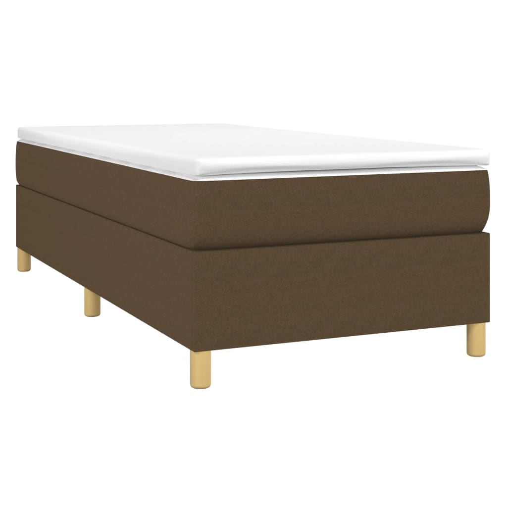 Giroletto Senza Materasso Marrone Scuro 90x200 Cm Tessuto - Image 3