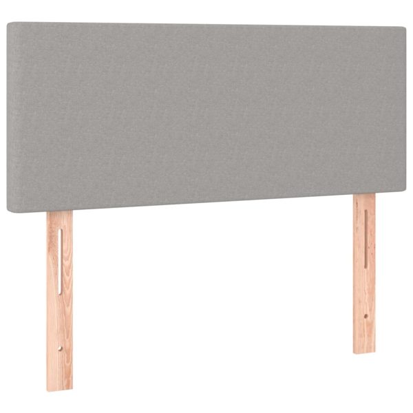 Testiera A Led Grigio Chiaro 90x5x78/88 Cm In Tessuto - Image 4