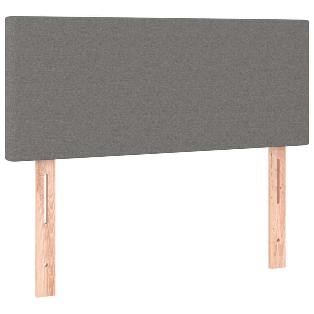 Testiera A Led Grigio Scuro 100x5x78/88 Cm In Tessuto - Image 4