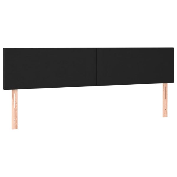 Testiera A Led Nera 180x5x78/88 Cm In Similpelle - Image 4